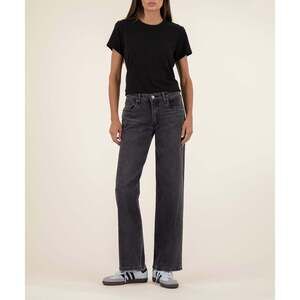 Kut from the Kloth Selena Baggy Low Rise Straight Leg Size 0/ Fateful W/Black